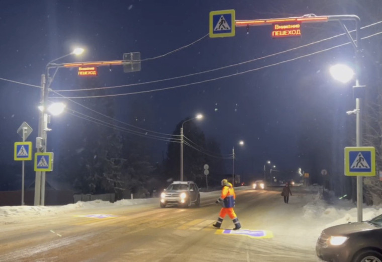 В Вологодской области до конца года установят  пять «умных пешеходных переходов».