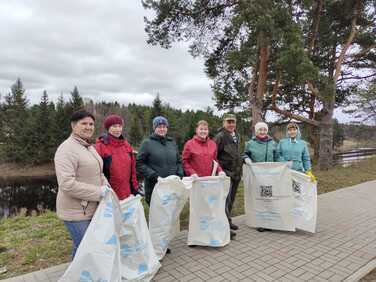 В Сямже прошла всероссийская акция по очистке берегов водных объектов от мусора..